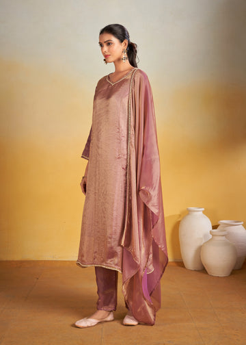 Magenta Party Wear Aline Readymade Suit